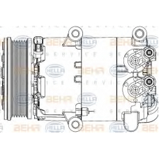 8FK 351 334-421 HELLA Компрессор, кондиционер