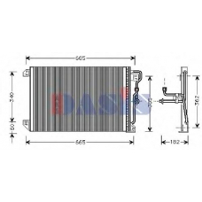 522640N AKS DASIS Конденсатор, кондиционер
