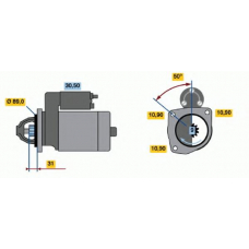 0 001 365 004 BOSCH Стартер