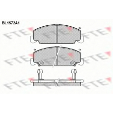 BL1572A1 FTE Комплект тормозных колодок, дисковый тормоз