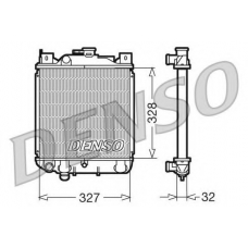 DRM47006 DENSO Радиатор, охлаждение двигателя