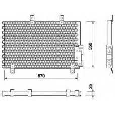 350203103000 MAGNETI MARELLI Конденсатор, кондиционер