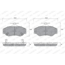 151-1173 WEEN Комплект тормозных колодок, дисковый тормоз