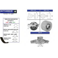 KH 227WP49 HUTCHINSON Водяной насос + комплект зубчатого ремня