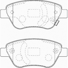 FD7263A NECTO Комплект тормозных колодок, дисковый тормоз