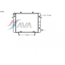OL2045 AVA Радиатор, охлаждение двигателя