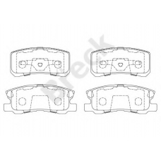 23582 00 702 00 BRECK Комплект тормозных колодок, дисковый тормоз