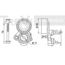 SK009870/14 SK Натяжная планка, поликлиновой ремень