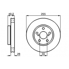 0 986 478 858 BOSCH Тормозной диск