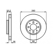 0 986 478 602 BOSCH Тормозной диск