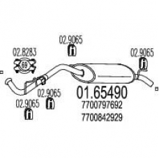 01.65490 MTS Глушитель выхлопных газов конечный