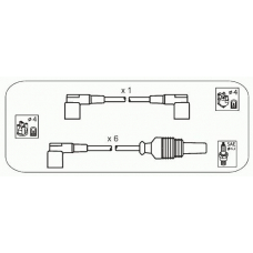 FAS34 JANMOR Комплект проводов зажигания