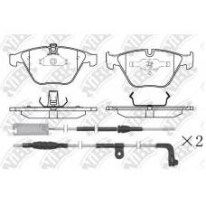 PN0222W NiBK Комплект тормозных колодок, дисковый тормоз