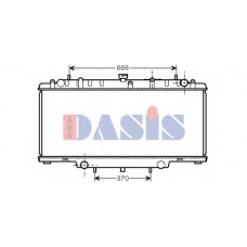 070116N AKS DASIS Радиатор, охлаждение двигателя