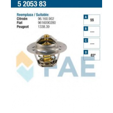 5205383 FAE Термостат, охлаждающая жидкость