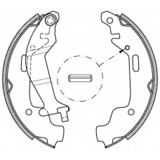 BSA2074.00 OPEN PARTS Комплект тормозных колодок