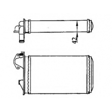 58853 NRF Теплообменник, отопление салона