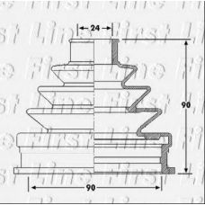 FCB6188 FIRST LINE Пыльник, приводной вал