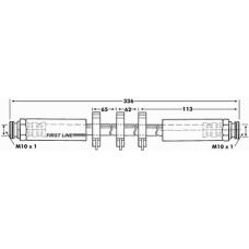 FBH6017 FIRST LINE Тормозной шланг