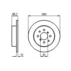 0 986 479 014 BOSCH Тормозной диск