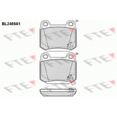 BL2469A1 FTE Комплект тормозных колодок, дисковый тормоз