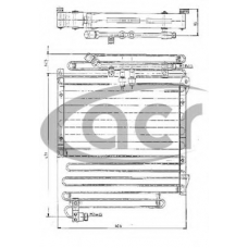 300134 ACR Конденсатор, кондиционер