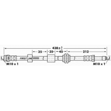 FBH6980 FIRST LINE Тормозной шланг