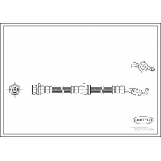 19032434 CORTECO Тормозной шланг