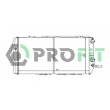 PR 0011A1 PROFIT Радиатор, охлаждение двигателя