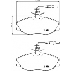 N-1167 COBREQ Комплект тормозных колодок, дисковый тормоз