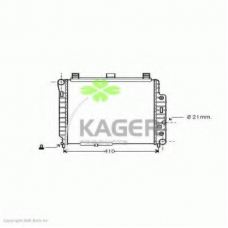 31-3212 KAGER Радиатор, охлаждение двигателя