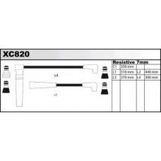XC820 QUINTON HAZELL Комплект проводов зажигания