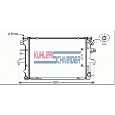 3500001 KUHLER SCHNEIDER Радиатор, охлаждение двигател