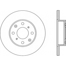 BDR1063.10 OPEN PARTS Тормозной диск