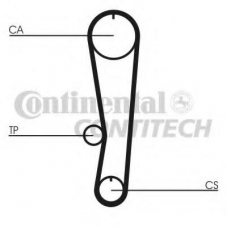 CT568K1 CONTITECH Комплект ремня грм