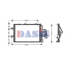 152690N AKS DASIS Конденсатор, кондиционер