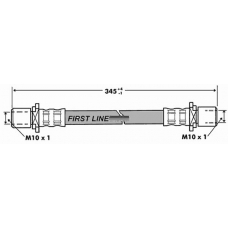 FBH7273 FIRST LINE Тормозной шланг