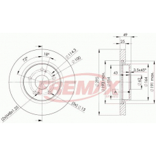 BD-4803 FREMAX Тормозной диск