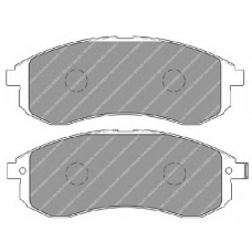 FSL1702 FERODO Комплект тормозных колодок, дисковый тормоз