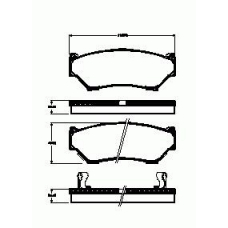 389.12 REMSA 389 12_=389 02=fdb1020=572247b !колодки дисковые п.\ suzuki vitara 1.6i-1.9td [98