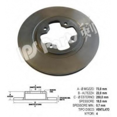 IBT-1106 IPS Parts Тормозной диск