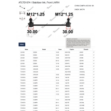 ATLTO1074 Tenacity Стойка стабилизатора