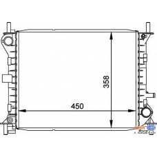 8MK 376 720-281 HELLA Радиатор, охлаждение двигателя