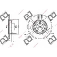 BD1380 DJ PARTS Тормозной диск