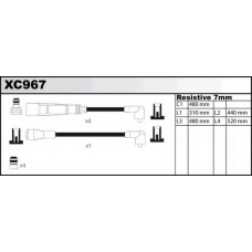 XC967 QUINTON HAZELL Комплект проводов зажигания