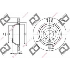 BD1334 DJ PARTS Тормозной диск