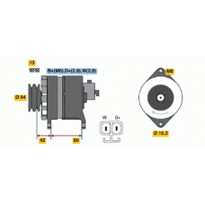 6 033 GB4 015 BOSCH Генератор