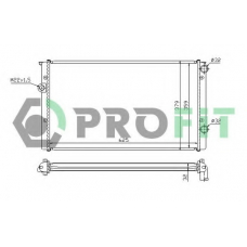 PR 9522A3 PROFIT Радиатор, охлаждение двигателя