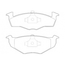 WBP21866C WAGNER LOCKHEED Комплект тормозных колодок, дисковый тормоз