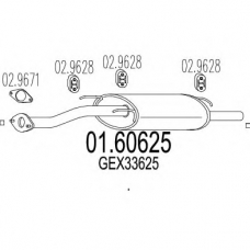 01.60625 MTS Глушитель выхлопных газов конечный
